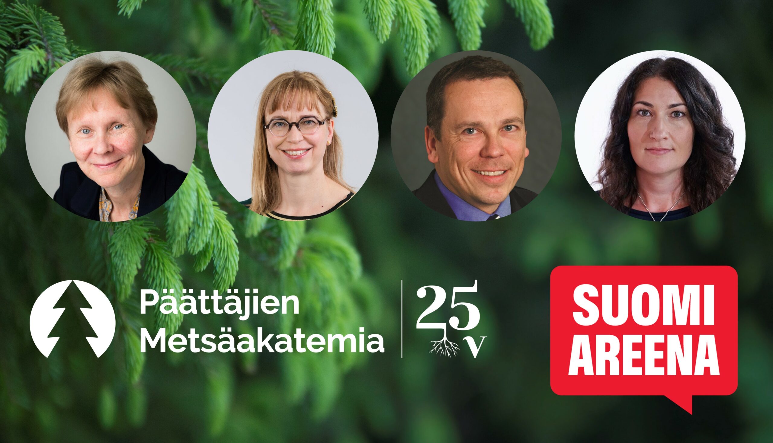 Päättäjien Metsäakatemia SuomiAreenassa 2021 puhujat